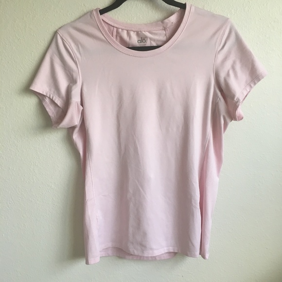 ALO Yoga Tops - alo yoga cool fit short sleeve tee mesh panel #121